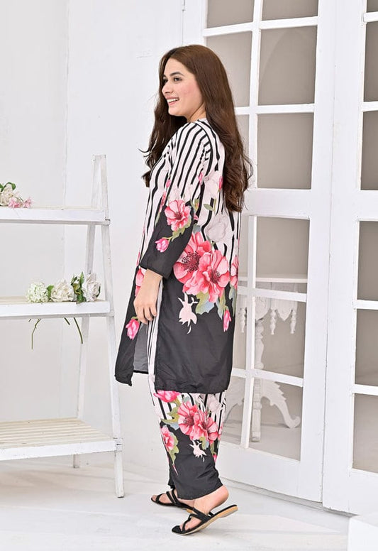 Swiss Lawn 2-PC Suit – Chic, Comfy & Ready to Wear! AR-1009