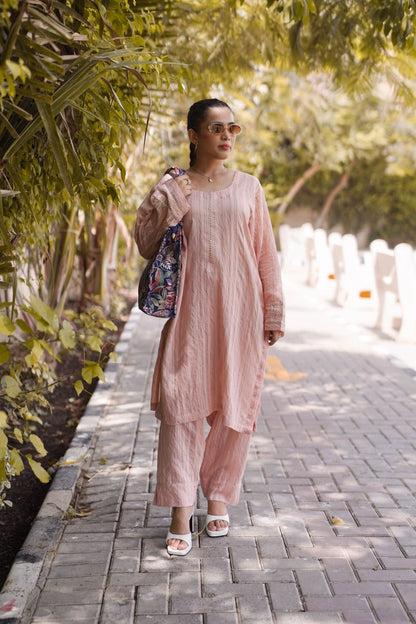 Ayaameer Noor-e-Gulabi Stitched 2-Piece Suit
