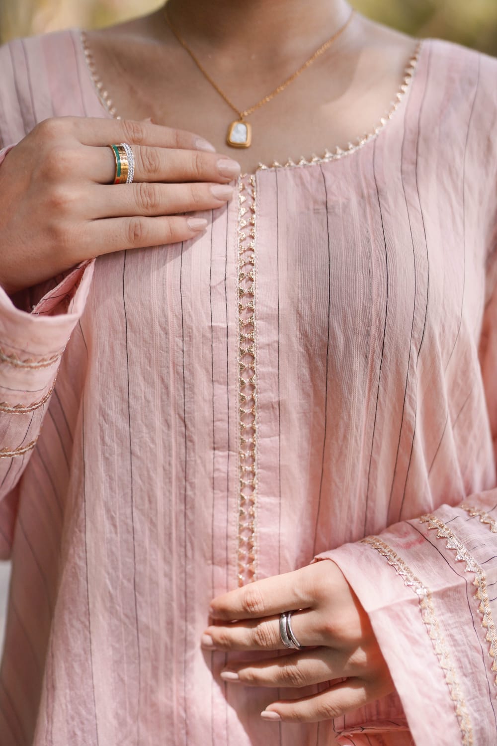 Ayaameer Noor-e-Gulabi Stitched 2-Piece Suit