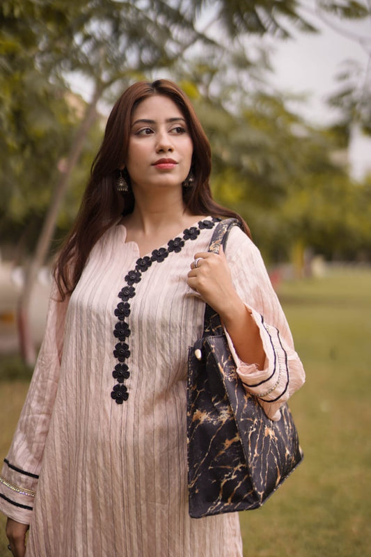 Luxury Marble Textured Handbag