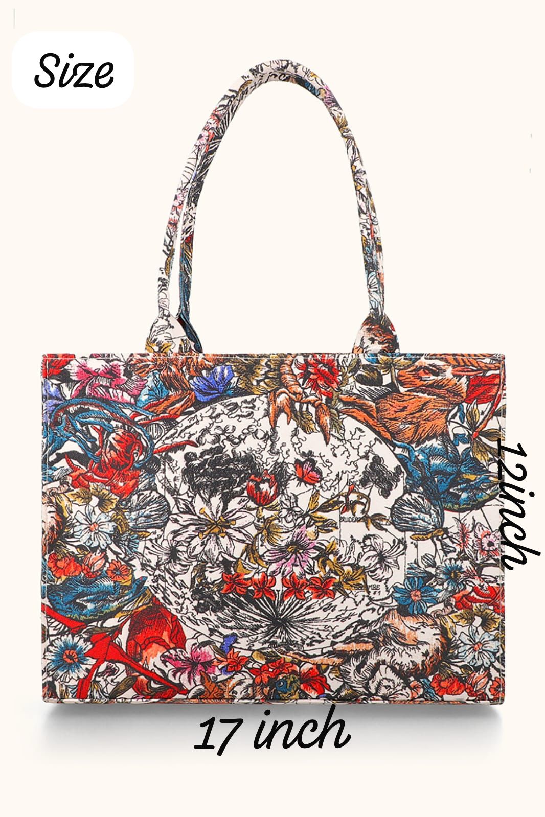 Printed High Quality Big Size Tote Bag