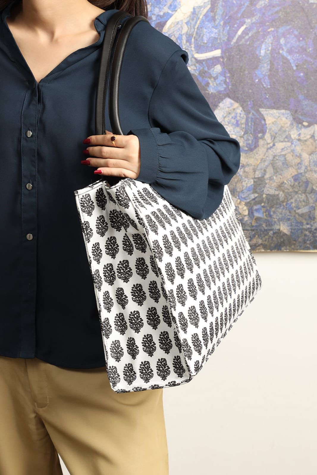 Printed High Quality Big Size Tote Bag