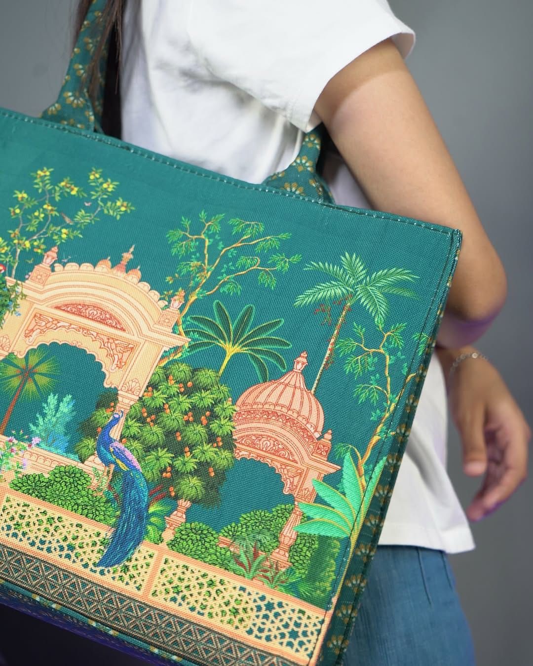 Printed High Quality Big Size Tote Bag