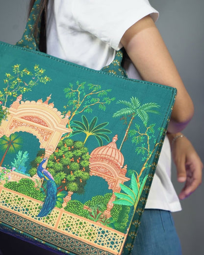 Printed High Quality Big Size Tote Bag