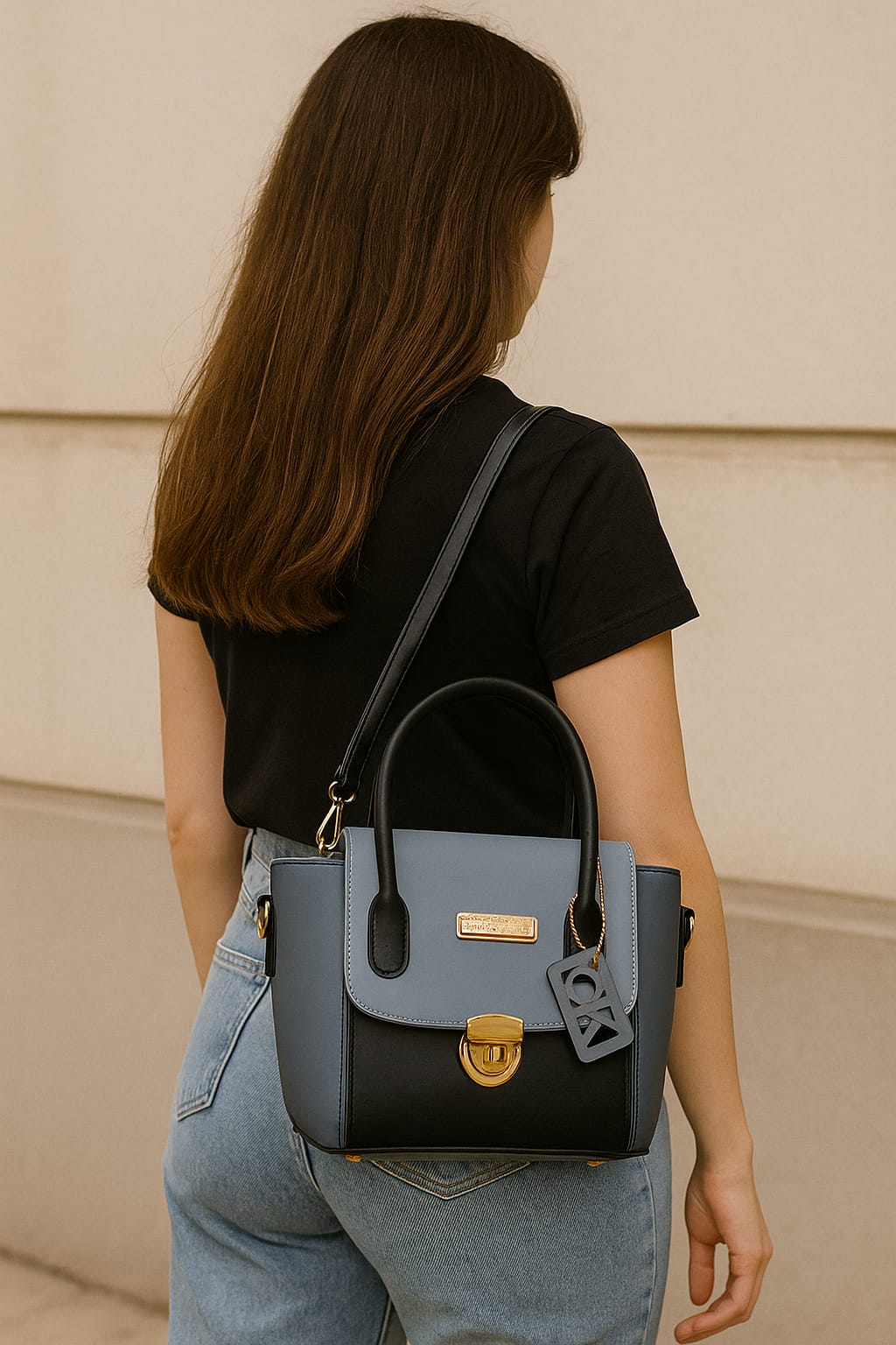 Charles & Keth Hand Bags With Long Body Belt