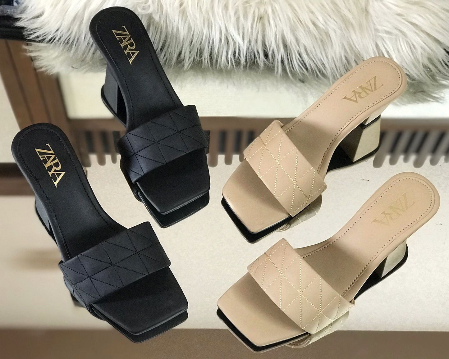 ZARA  Salai Block heel two inch with brand box