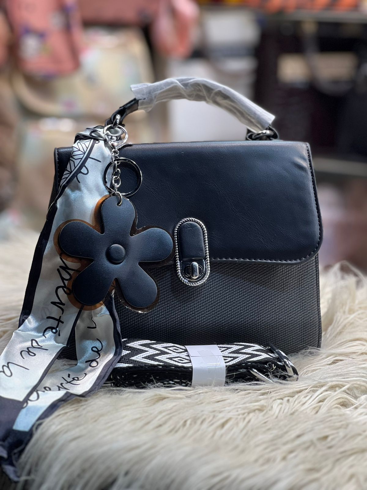 Cross body bag With long belt