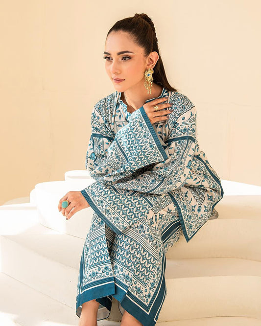 Swiss Lawn 2-PC Suit – Chic, Comfy & Ready to Wear! AR-1008