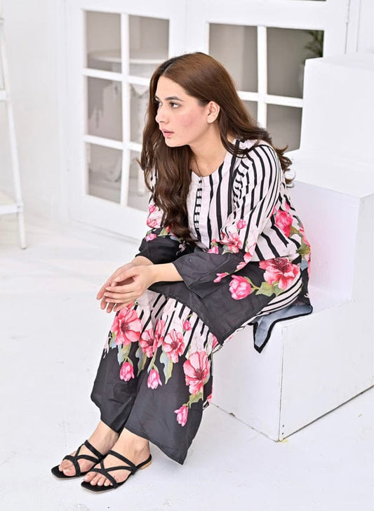 Swiss Lawn 2-PC Suit – Chic, Comfy & Ready to Wear! AR-1009