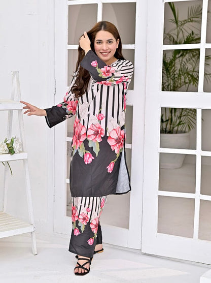 Swiss Lawn 2-PC Suit – Chic, Comfy & Ready to Wear! AR-1009