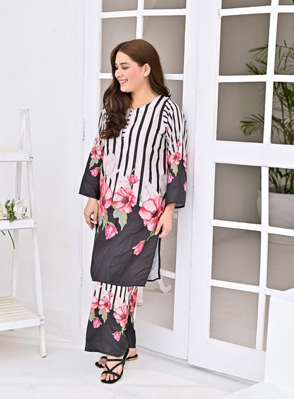 Swiss Lawn 2-PC Suit – Chic, Comfy & Ready to Wear! AR-1009