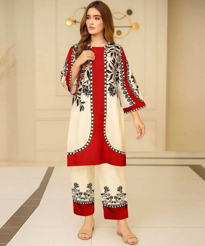 LuLuSar Printed Cord-Set 2 Peice