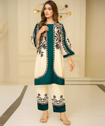 LuLuSar Printed Cord-Set 2 Peice